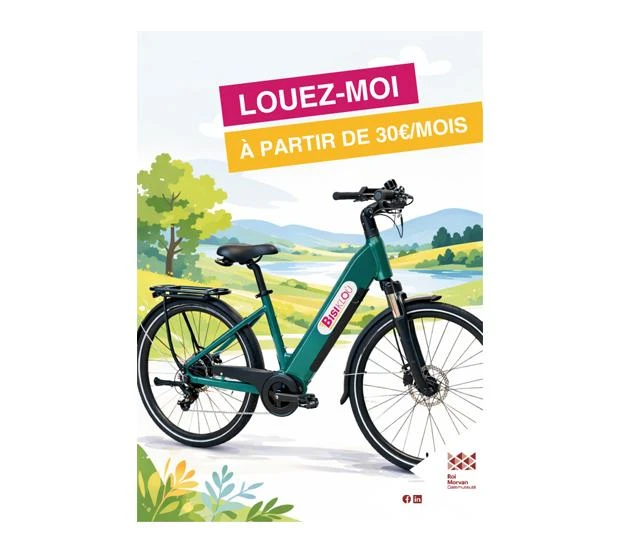 Bisikloù, un service de location longue durée de vélos à assistance électrique, destiné à tous les habitants de Roi Morvan Communauté